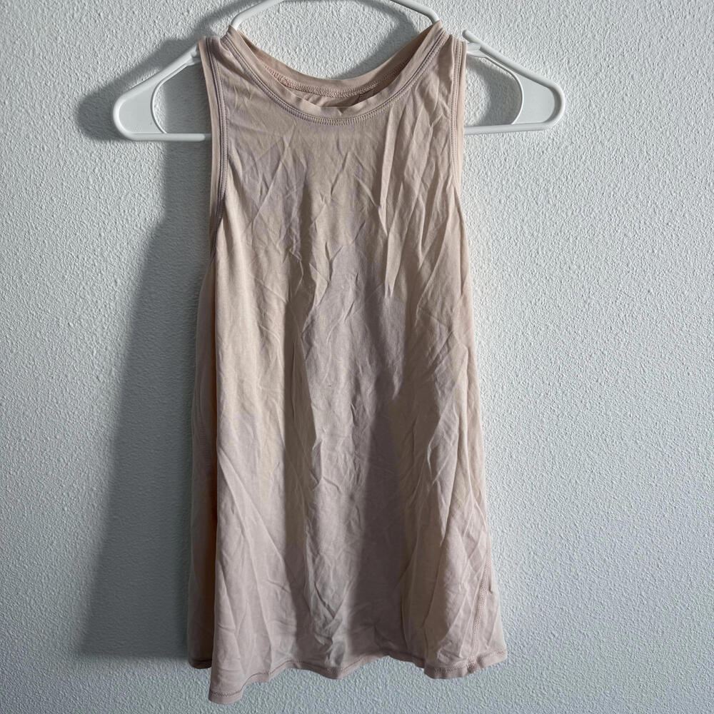 Lululemon Open Back Tank Blush Light Pink Sz Small/Medium Activewear Athleisure
